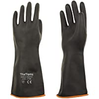ThxToms - Guantes de látex Resistentes a los ácidos- a los alcaloides y al Aceite-